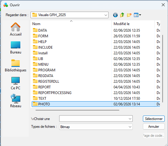 Boite Dialog Creat File