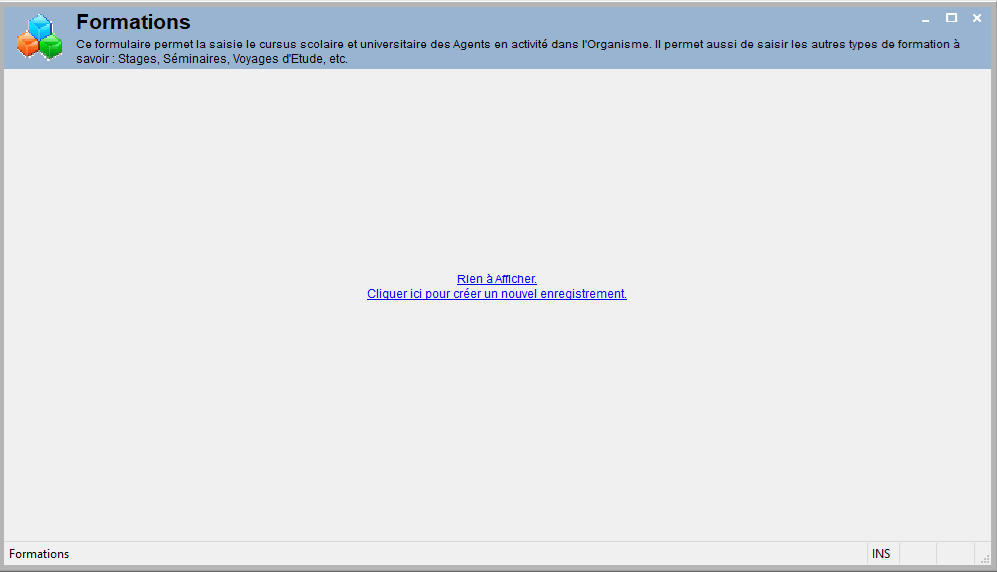 Empty screen