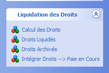 Menu Droits
