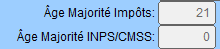 Option AgeMaj